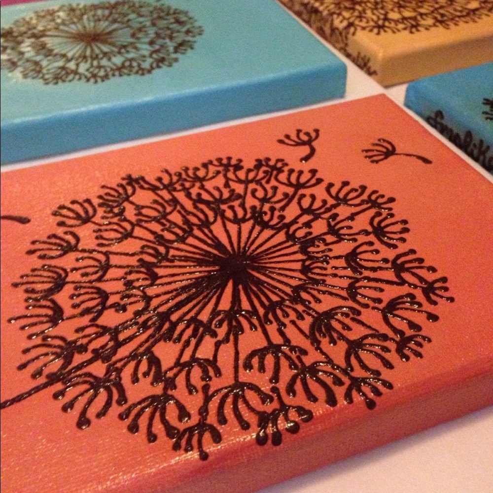 Dandelion Painting Original, New - Picture 2 of 4